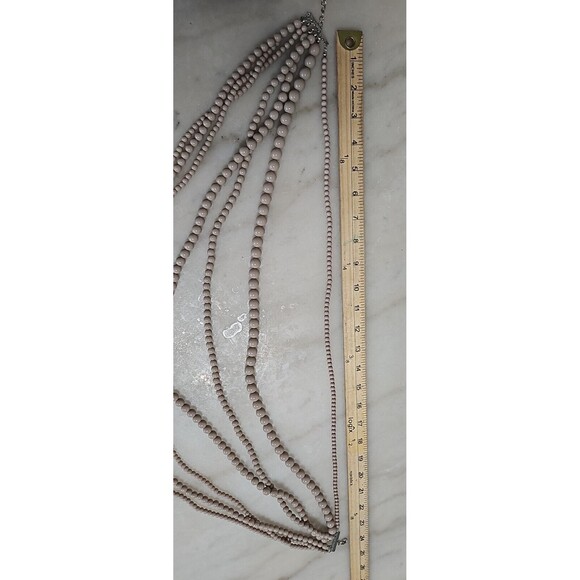 VTG Beaded Choker Necklace, Fashion Necklace - Picture 6 of 6